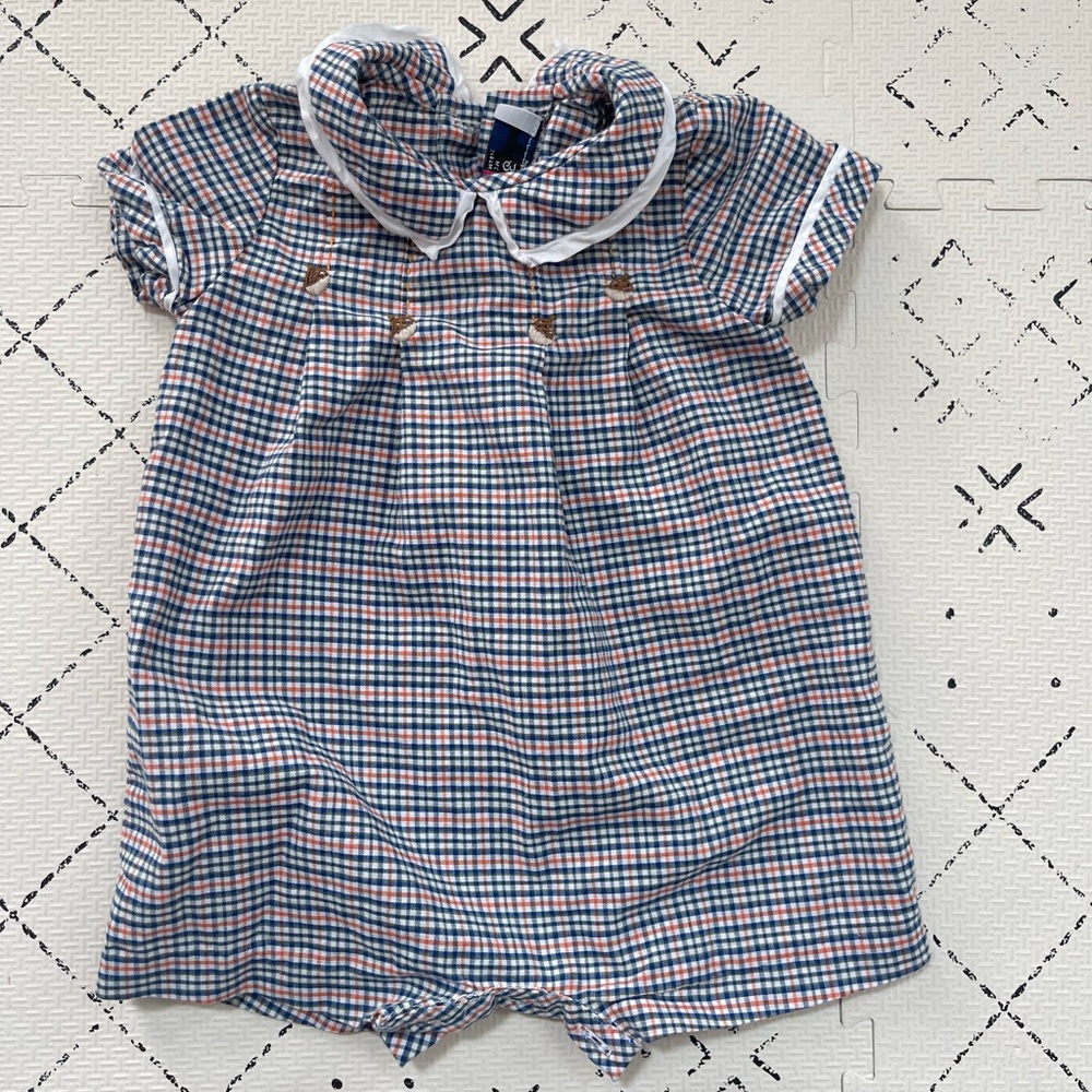 Sophie & Lucas Fall Bubble 3 month, thanksgiving baby outfit, baby bubble, plaid